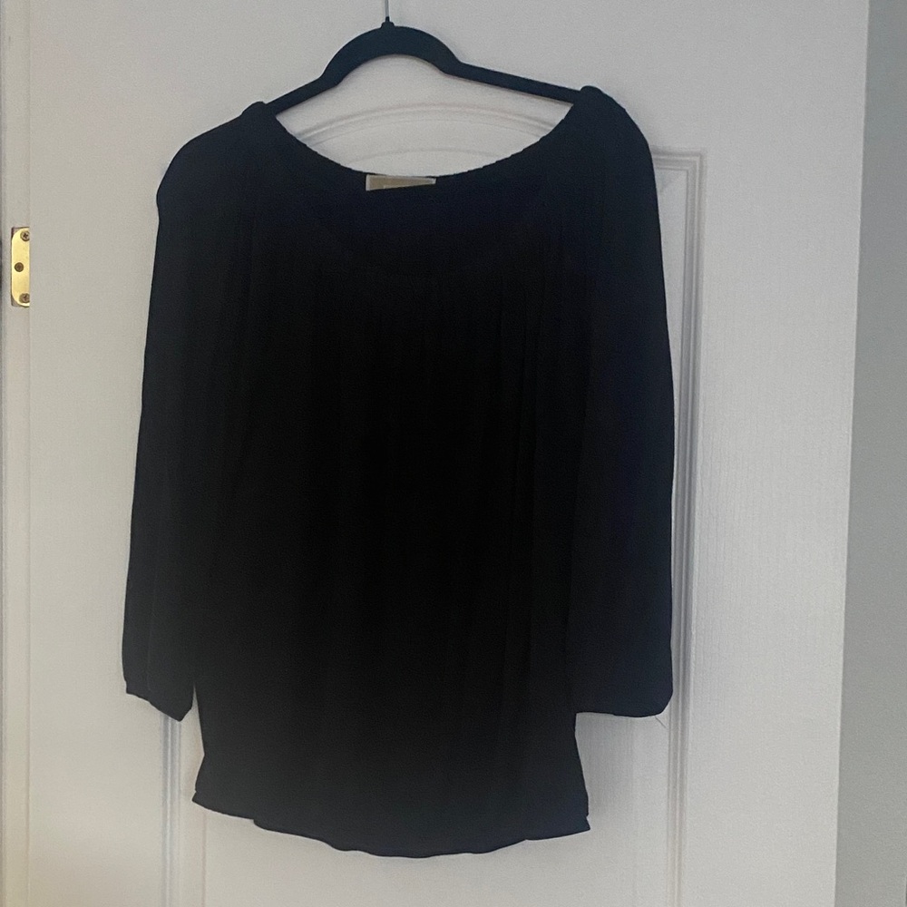 Michael Kors Black Long Sleeve Top